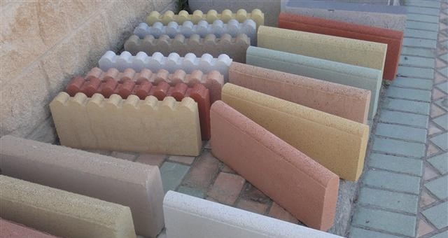 Coloured hot sale concrete blocks